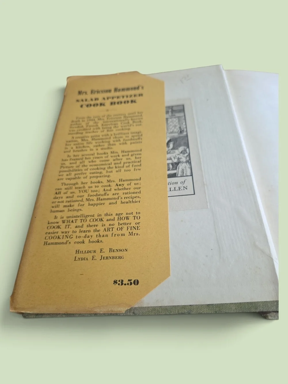 Mrs. Ericsson Hammond's  Salad Appetizer Cook Book - Antiquarian Rare